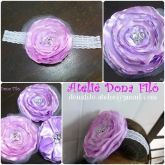Headband - Maxi Flor Lilás
