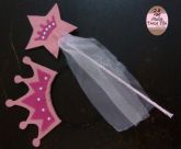 Tiara de Fada Princesa e Varinha